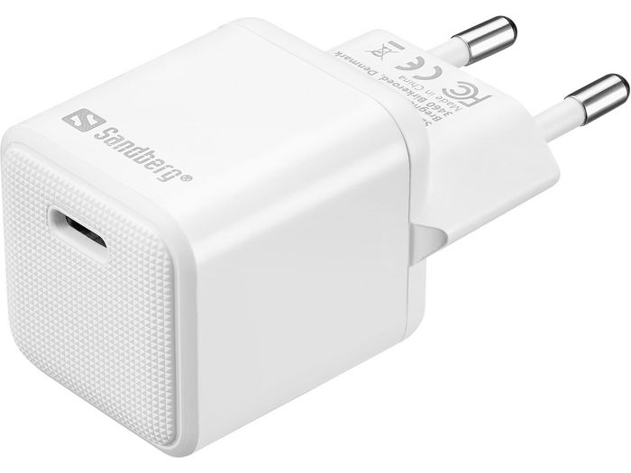 Sandberg Cargador USB-C AC PD20W EU para Smartphones y Tablets Sandberg Cargador USB-C AC PD20W EU para Smartphones y Tablets