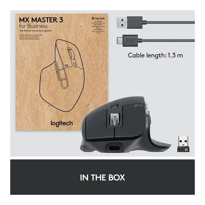Logitech MX Master 3S for Business Grafito