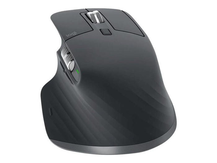 Logitech MX Master 3S - Ratón Inalámbrico Ergónomico Grafito con Tecnología Darkfield, Rueda MagSpeed y Logitech Flow - Hasta 70 Días de Batería