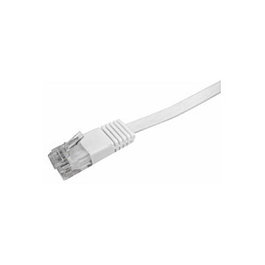 LogiLink Patch cable flat Cat.5e U/UTP, blanco, 3,0m