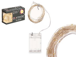 Giftdecor Tira Led 150 Luces Luz Calida Con Caja Interior 16x10x6cm (Set de 12)