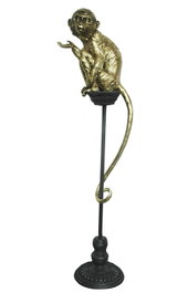 DKD Home Decor Figura Colonial Mono Dorado 21 x 105 x 32 cm
