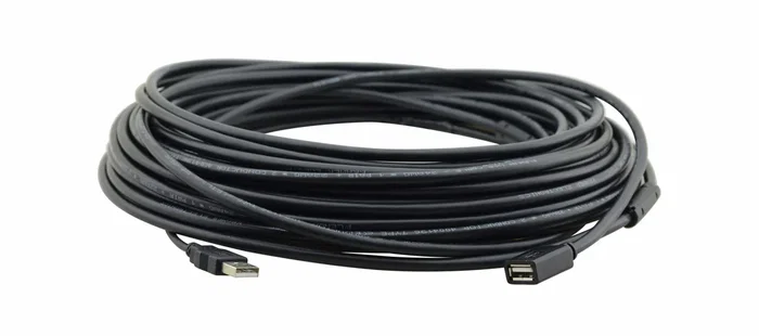 Kramer CA-UAM/UAF-25 Cable de Extensión USB 2.0 USB-A Macho a Hembra 7.6 m - Negro