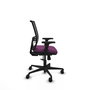 PIQUERAS Y CRESPO Silla de oficina Yunquera con mecanismo Sincro, Morado y Negro