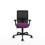 PIQUERAS Y CRESPO Silla de oficina Yunquera con mecanismo Sincro, Morado y Negro