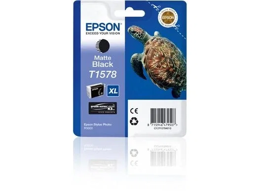 Epson T1578 Cartucho de Tinta Negro Mate Alto Rendimiento (XL) Epson T1578 Cartucho de Tinta Negro Mate Alto Rendimiento (XL)