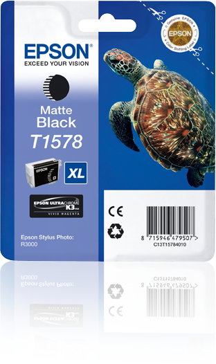 Epson T1578 Cartucho de Tinta Negro Mate Alto Rendimiento (XL) Epson T1578 Cartucho de Tinta Negro Mate Alto Rendimiento (XL)