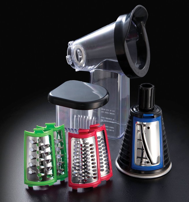 Russell Hobbs Slice & Go Desire Cortador y Rallador Rojo y Negro