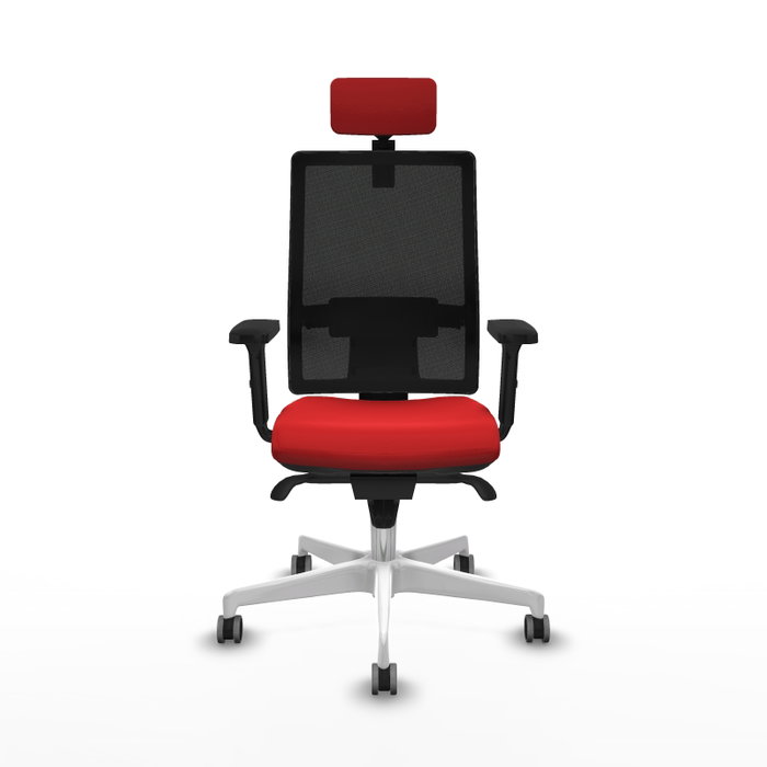 PIQUERAS Y CRESPO Silla de oficina Horna con mecanismo Sincro, Rojo y Negro PIQUERAS Y CRESPO Silla de oficina Horna con mecanismo Sincro, Rojo y Negro