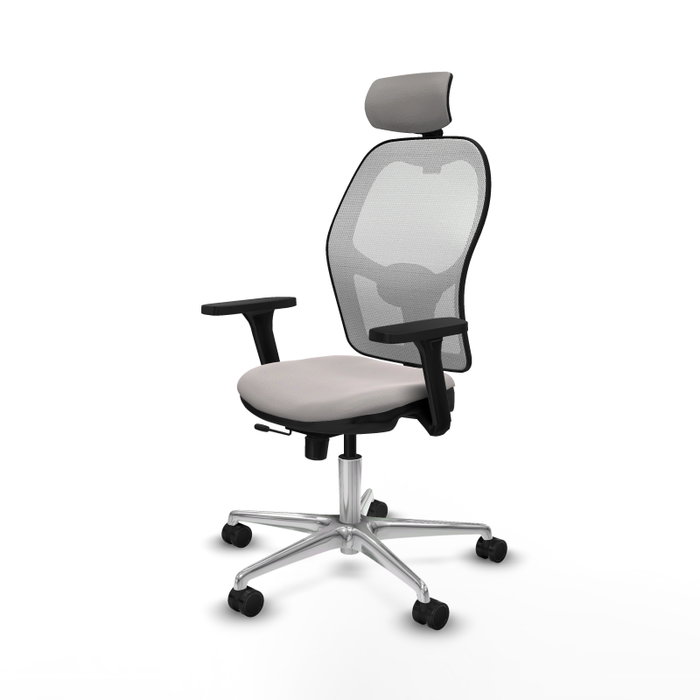PIQUERAS Y CRESPO Silla de oficina Jorquera Blanca con Mecanismo Sincro/Traslack