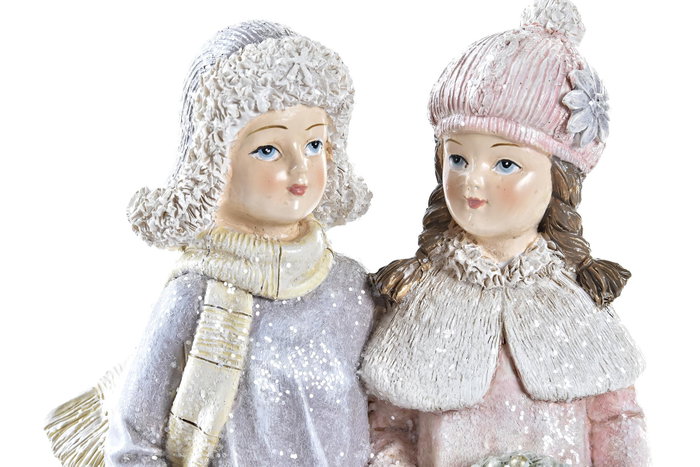 DKD Home Decor Figura de Resina Pareja Surtido de 2 Unidades