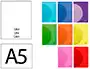 Liderpapel Libreta A5 48 Hojas 90gr Tapa Plástico Lisa Colores Surtidos