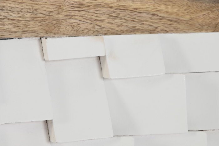 DKD Home Decor Cabecero Cama Moderno Blanco Natural 4 x 80 x 160 cm DKD Home Decor Cabecero Cama Moderno Blanco Natural 4 x 80 x 160 cm