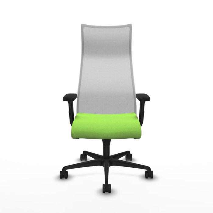 Sillón Albacete con mecanismo Sincro tapizada con Tela color Pistacho y malla color Blanco. Equipado con Base nailon negra, Brazos 2D y Ruedas 65mm nailon Sillón Albacete con mecanismo Sincro tapizada con Tela color Pistacho y malla color Blanco. Equipado con Base nailon negra, Brazos 2D y Ruedas 65mm nailon