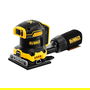 DeWALT DCW200NT-XJ Lijadora de Hoja Orbital a Batería 18V sin Escobillas, Velocidad Variable 8000-13500 OPM, Ø Orbital 1.6 mm, Incluye Adaptador para Aspiración