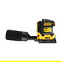 DeWALT DCW200NT-XJ Lijadora de Hoja Orbital a Batería 18V sin Escobillas, Velocidad Variable 8000-13500 OPM, Ø Orbital 1.6 mm, Incluye Adaptador para Aspiración