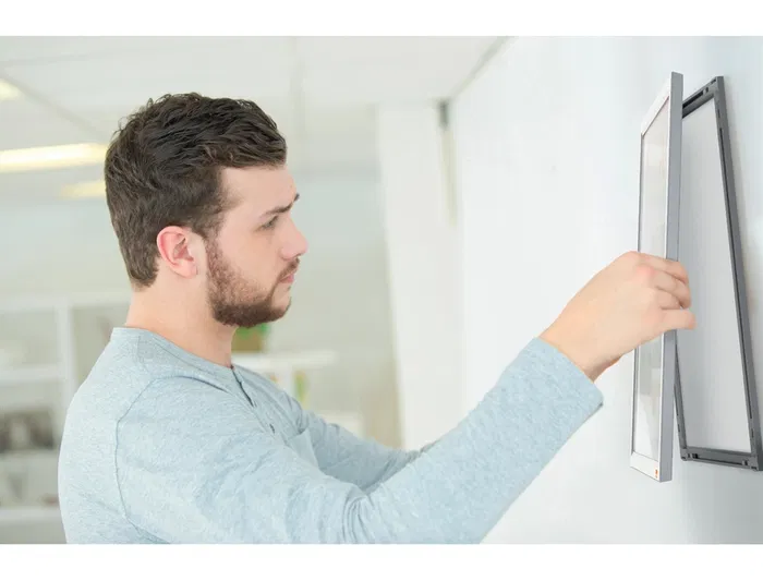 Nobo Marco Porta Anuncios Impression Pro DIN A3, Clip Aluminio, 320x17x445 mm