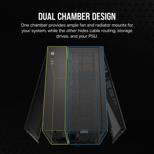 Corsair 2500X Caja PC Midi Tower Negro con Vidrio Templado