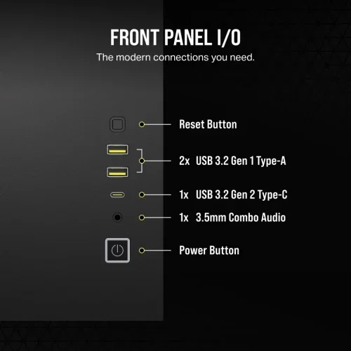 Corsair 2500X Caja PC Midi Tower Negro con Vidrio Templado
