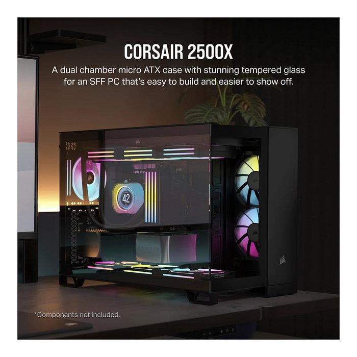 Corsair 2500X Caja PC Midi Tower Negro con Vidrio Templado