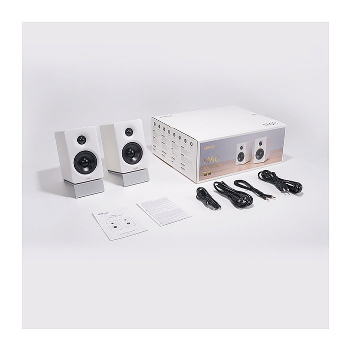 Edifier M60 Altavoces Bluetooth 2.0 Inalámbricos y Alámbricos 66W Blanco Negro 58-40000Hz