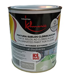Kolman Pintura Suelos-Parking Clorocaucho 750 ml Gris Cinzento