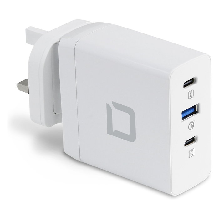 Dicota Travel Laptop GaN Charger Universal PRO 100W Cargador Portátil Blanco D31983