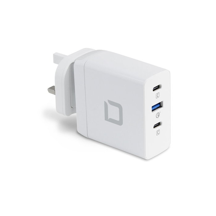 Cargador dicota d31983 de dispositivo mÓvil portÁtil blanco corriente alterna carga rÁpida interior