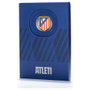MOCILAB Cuaderno Atlético de Madrid A5, Escudo Oficial en 3D con Portada en Relieve, Lomo Textil, 120 Hojas Lisas, Color Azul