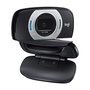 Logitech C615 Webcam Portable HD, 1080p Full HD a 30 fps, Enfoque Automático, Micrófono Integrado, USB 2.0 - Ideal para Videollamadas, Streaming, Windows/Mac/Android