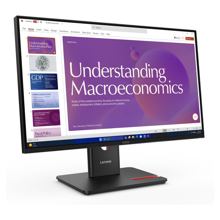 Lenovo ThinkVision T24d-40 Monitor 23.8 pulg. IPS Full HD 120Hz Negro Lenovo ThinkVision T24d-40 Monitor 23.8 pulg. IPS Full HD 120Hz Negro
