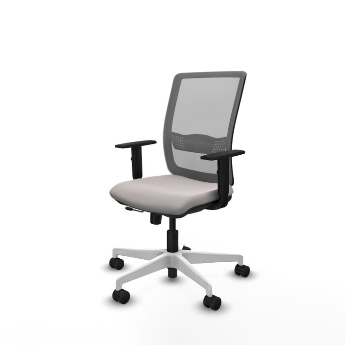 PIQUERAS Y CRESPO Silla de oficina Haches Blanca y Gris