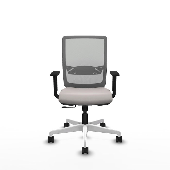 PIQUERAS Y CRESPO Silla de oficina Haches Blanca y Gris