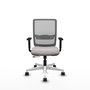 PIQUERAS Y CRESPO Silla de oficina Haches Blanca y Gris