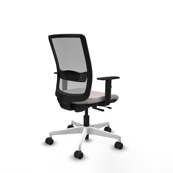 PIQUERAS Y CRESPO Silla de oficina Haches Blanca y Gris