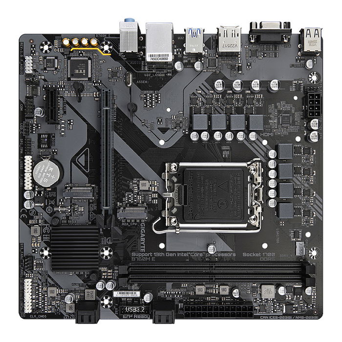 Gigabyte GA-B760M E Placa Base Intel B760 LGA 1700 DDR5 Compatible Intel Core 14ª Gen ATX