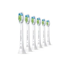 Philips HX6066/87 Optimal White - Paquete de 6 cabezales de cepillo de dientes, Blanco Óptimo