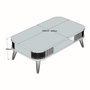 Hanah Home Mesa de Centro Mármol Travertino 105x35x60cm