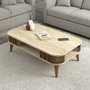 Hanah Home Mesa de Centro Mármol Travertino 105x35x60cm