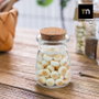 La Mediterranea Tarrito de Vidrio con Tapón de Corcho 55ml, Pack de 36 unidades
