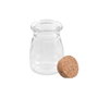La Mediterranea Tarrito de Vidrio con Tapón de Corcho 55ml, Pack de 36 unidades