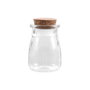 La Mediterranea Tarrito de Vidrio con Tapón de Corcho 55ml, Pack de 36 unidades