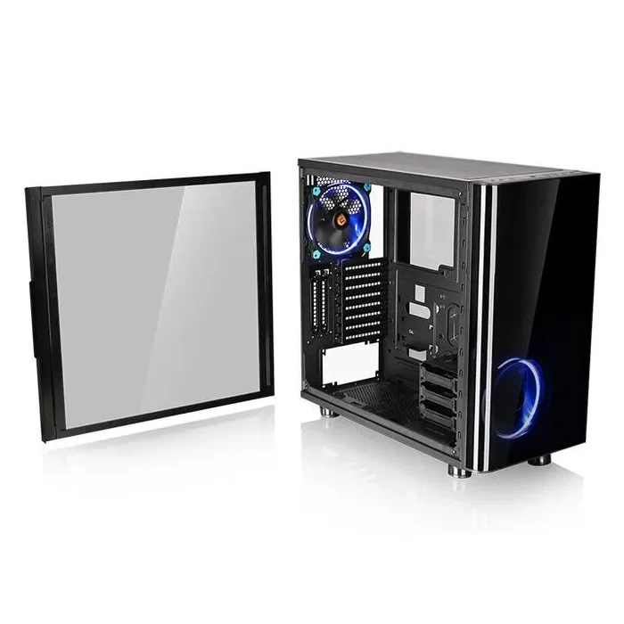 Thermaltake View 31 Cristal Templado Negro - Torre Midi sin Fuente, USB 3.0 y 2 Ventiladores 140mm Thermaltake View 31 Cristal Templado Negro - Torre Midi sin Fuente, USB 3.0 y 2 Ventiladores 140mm