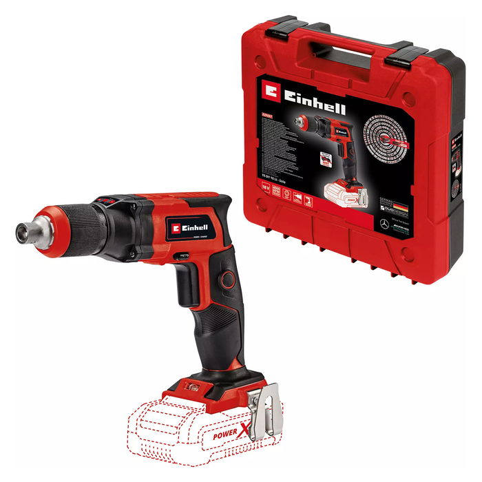 Einhell TE-DY 18 Li Solo Destornillador Eléctrico a Batería 18V, Mango Pistola, 4000 RPM, Luz Integrada Einhell TE-DY 18 Li Solo Destornillador Eléctrico a Batería 18V, Mango Pistola, 4000 RPM, Luz Integrada