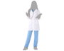 Disfraz de Doctora Mujer Adulto Talla XL - Bata Blanca y Pantalón Celeste