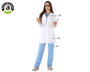 Disfraz de Doctora Mujer Adulto Talla XL - Bata Blanca y Pantalón Celeste