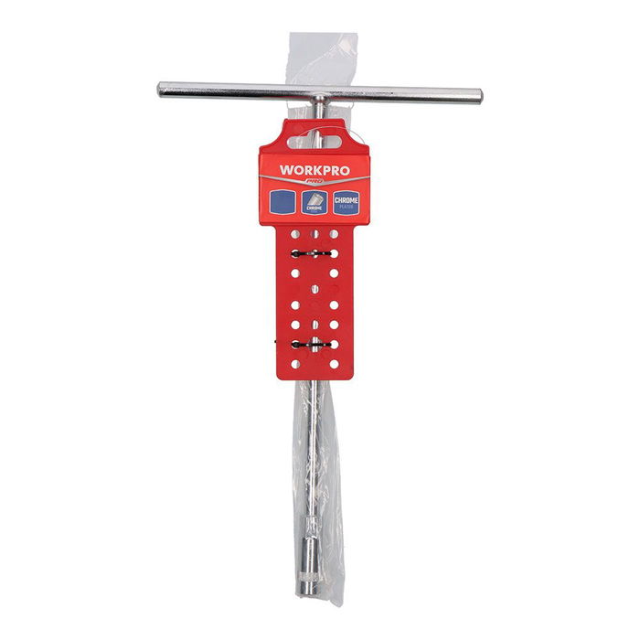 Workpro Llave tubo t 17 mm Acero 40cr Cromada Hexagonal Anticorrosión
