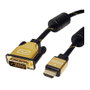 ROLINE 11.04.5896 Adaptador de cable de vídeo HDMI a DVI-D, 1,5 m
