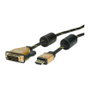 ROLINE 11.04.5896 Adaptador de cable de vídeo HDMI a DVI-D, 1,5 m