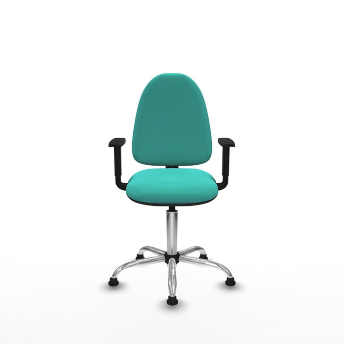 PIQUERAS Y CRESPO Silla de oficina Aýna Turquesa con Base Cromada PIQUERAS Y CRESPO Silla de oficina Aýna Turquesa con Base Cromada